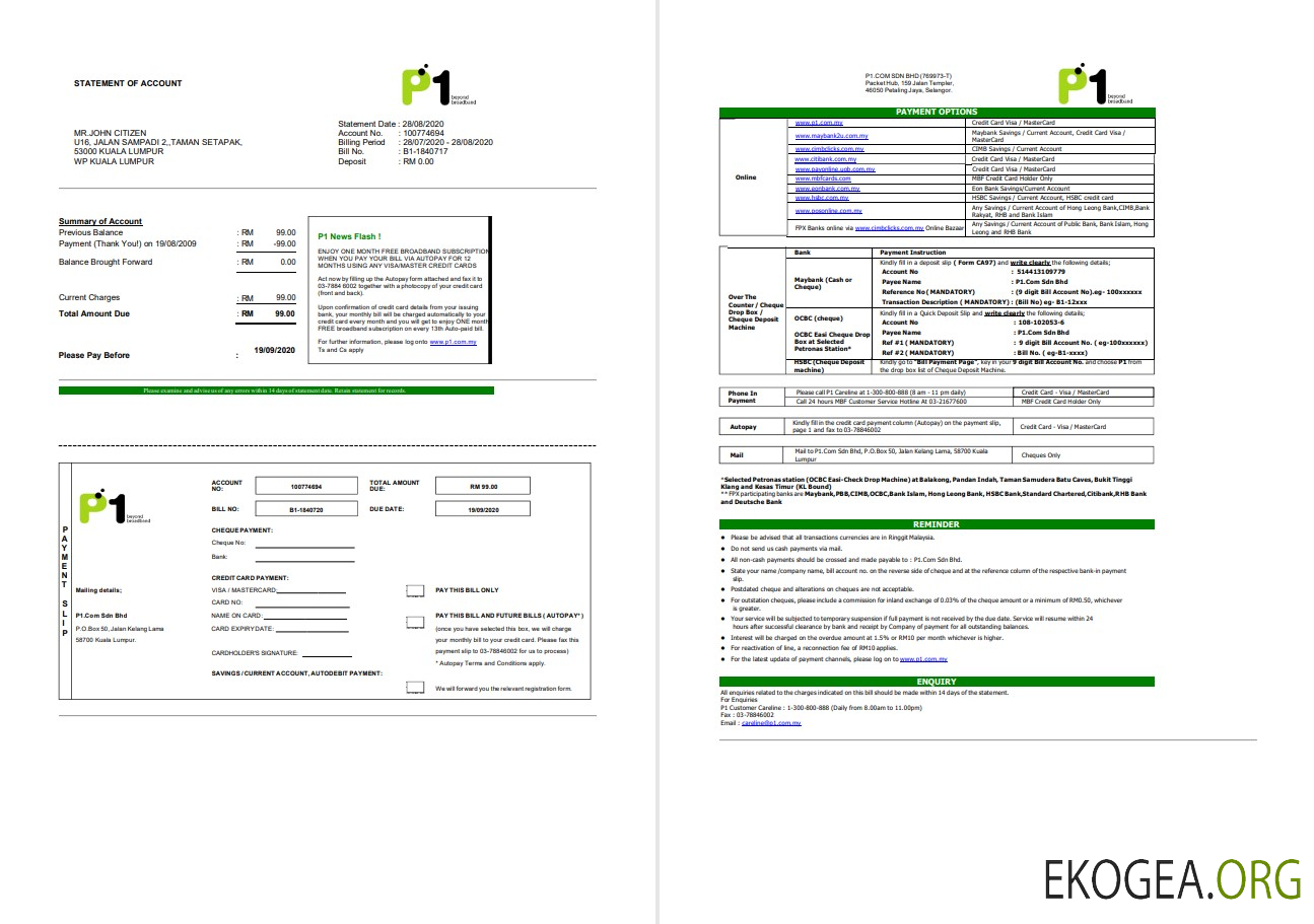 Malaisie Paquet 1 Réseau bancaire st 3 pages